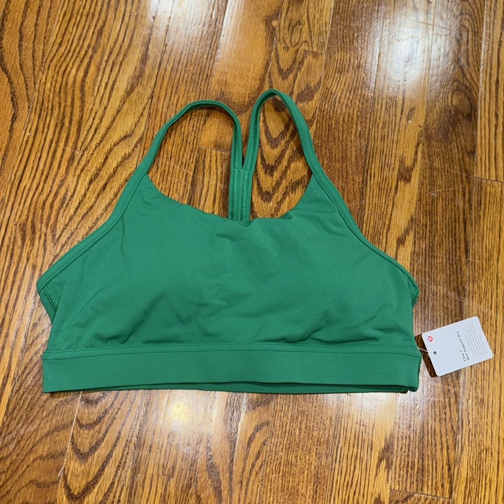 lululemon athletica Emerald Green Strappy Sports Bra